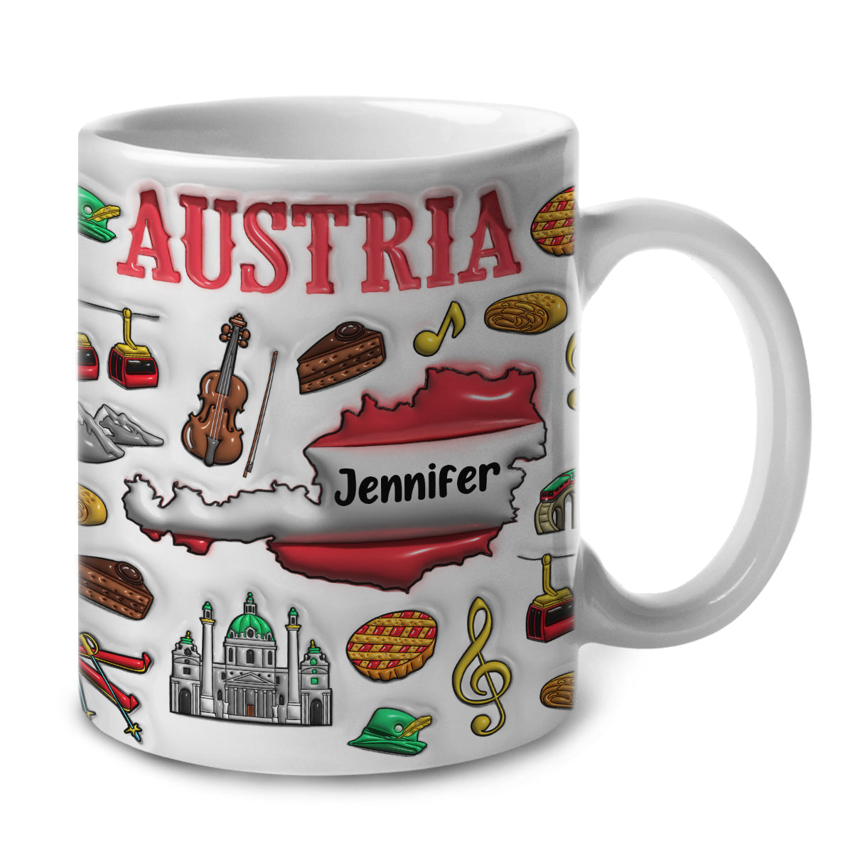 Custom Austria Coffee Mug Cup With Your Name