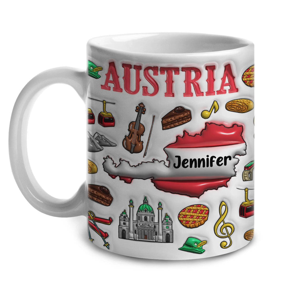 Custom Austria Coffee Mug Cup With Your Name