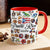 Custom Puerto Rico Accent Mug With Water Symbols, Name