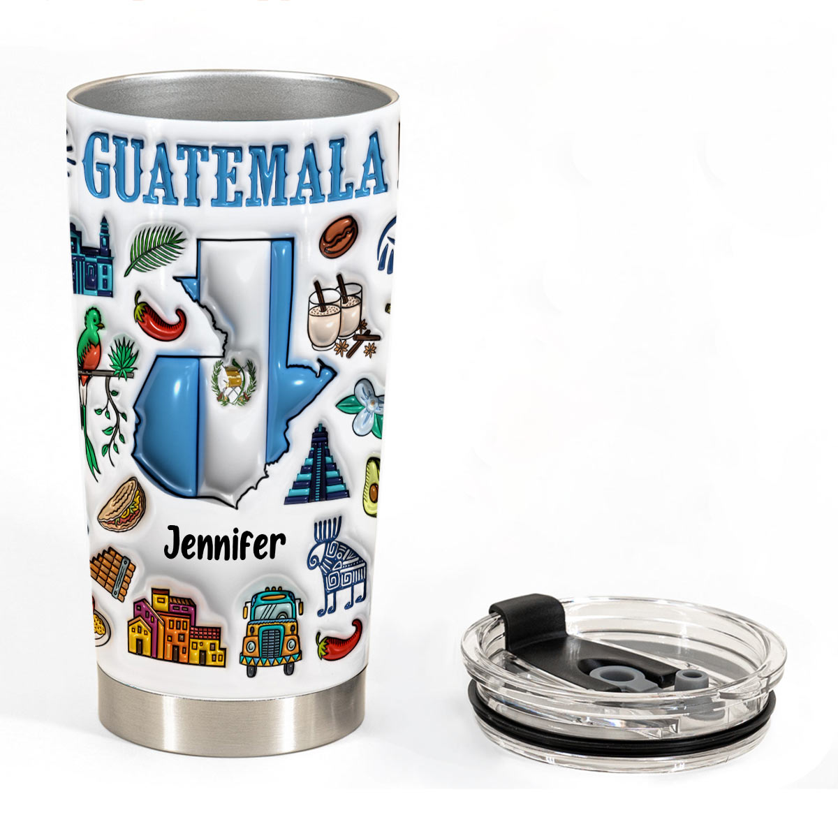 Custom Guatemala Tumbler Cup With Your Name