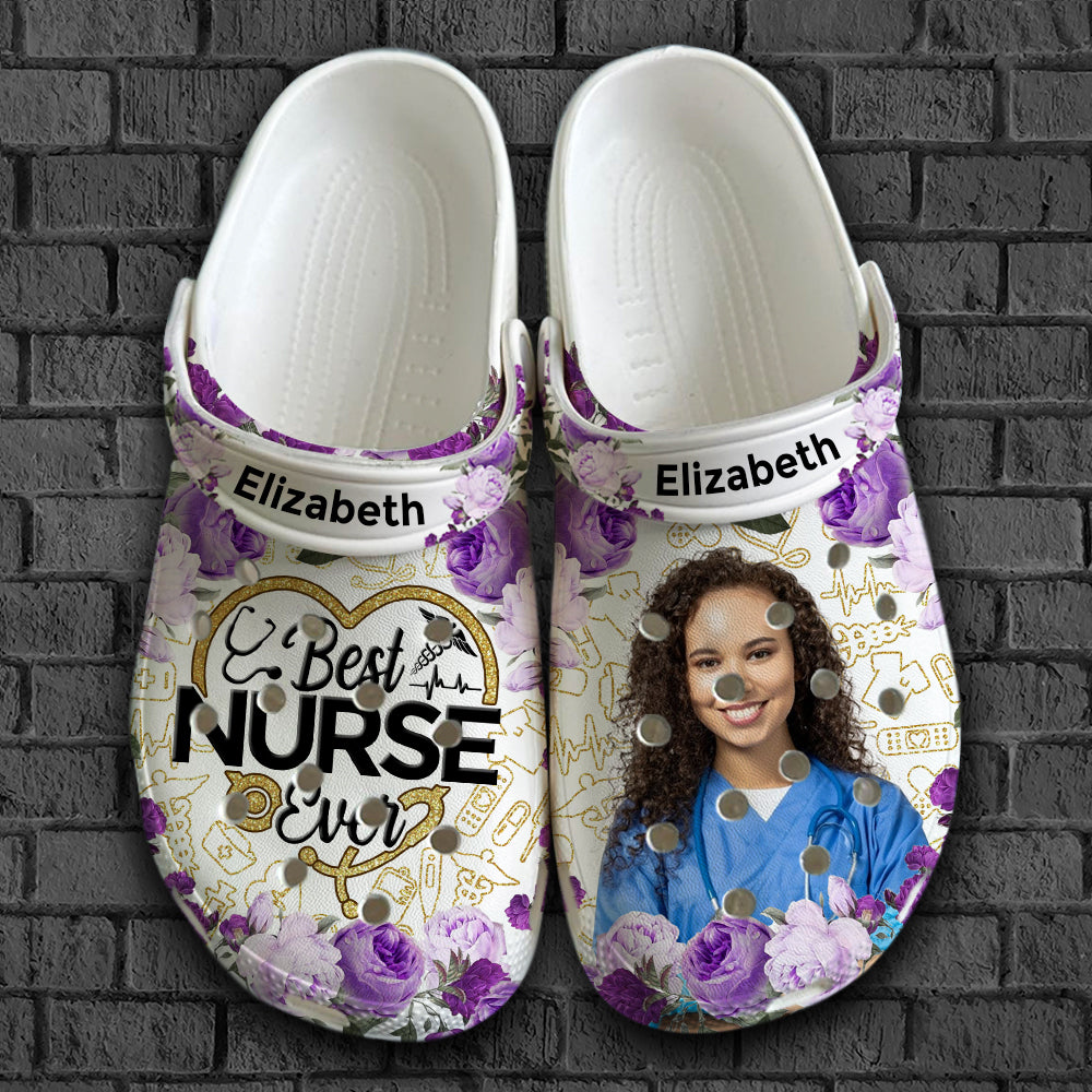 Best Nurse Ever Personalized Clogs Shoes With Your Name