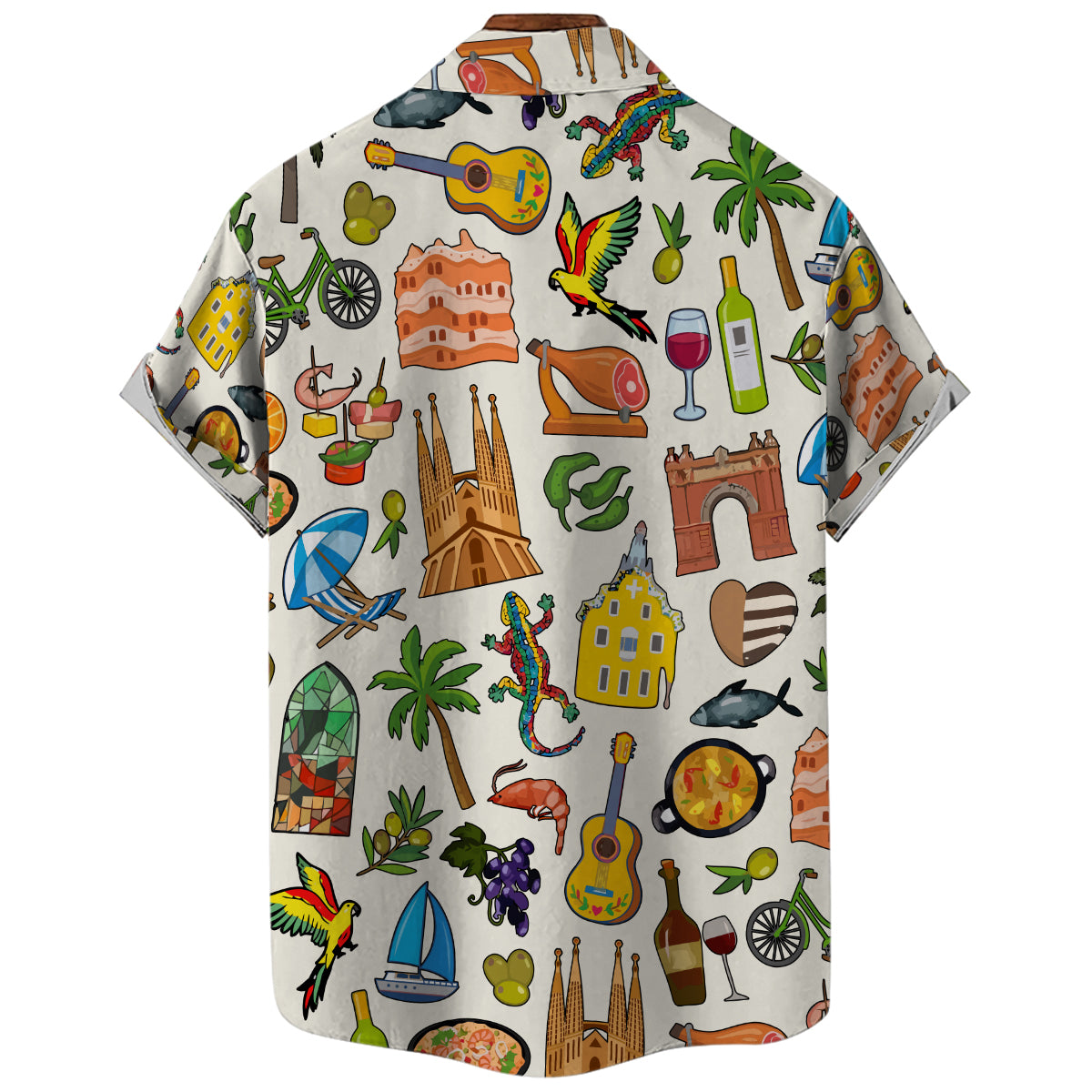 Barcelona Hawaiian Shirt For Vacation And Travel Lovers