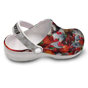 Beautiful Chickens Personalized Clogs Shoes With Your Name