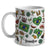 Custom Brazil Coffee Mug Cup With Heart, Map, Flag