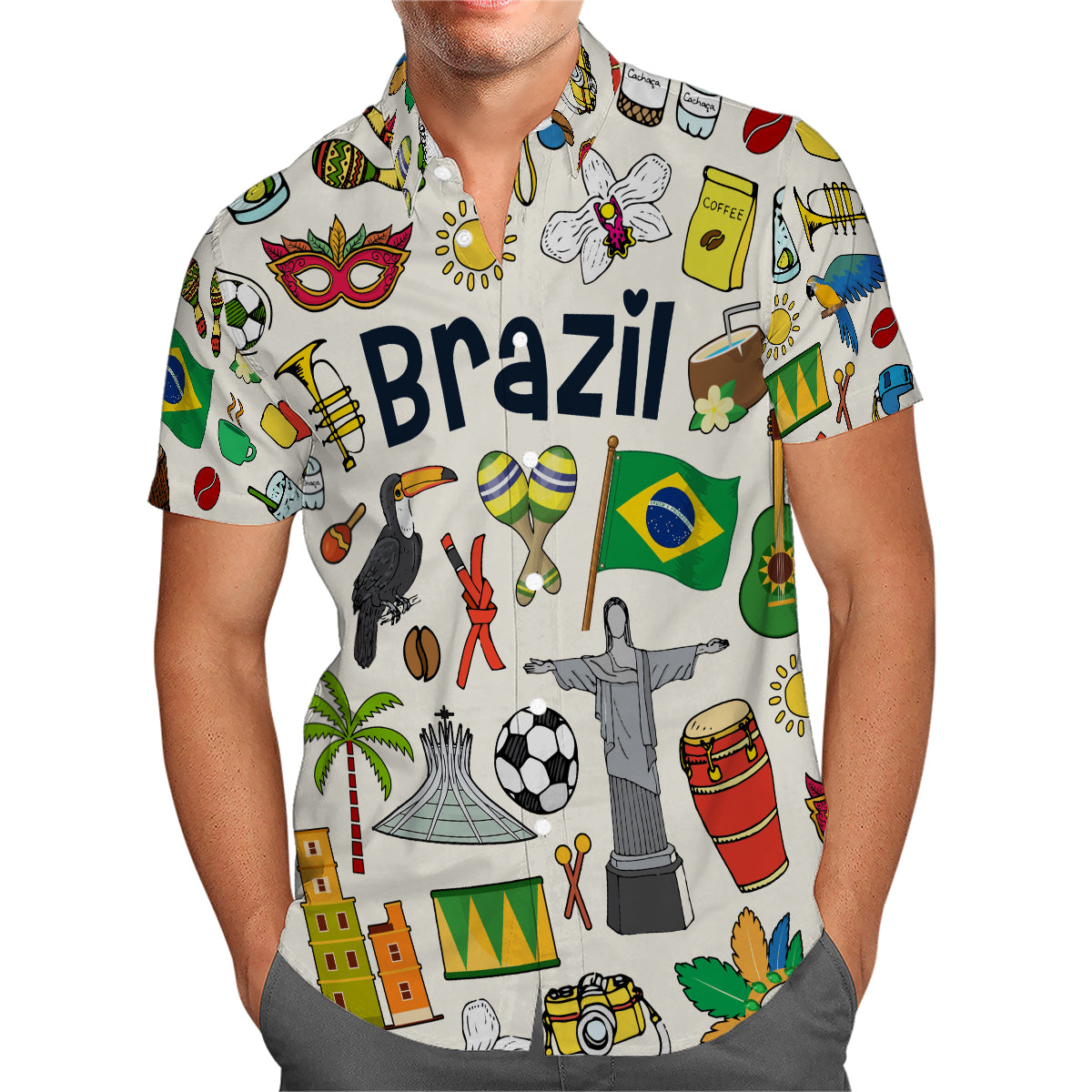 Brazil Hawaiian Shirt For Vacation And Travel Lovers