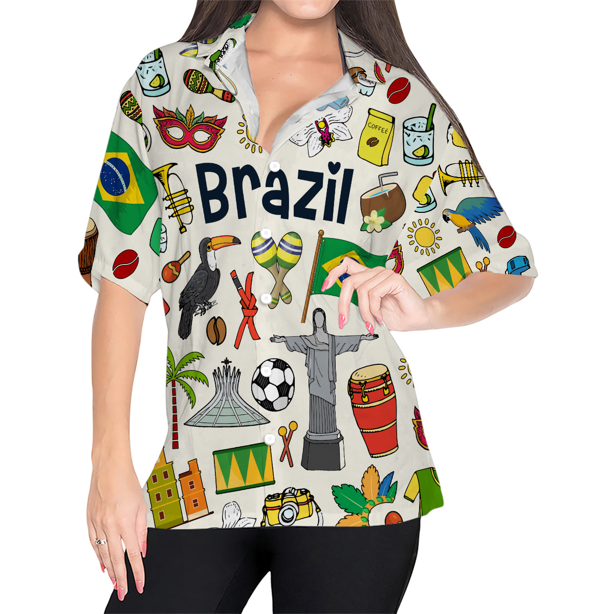 Brazil Hawaiian Shirt For Vacation And Travel Lovers
