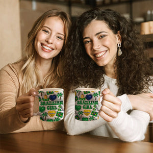 Brazilian Girl Coffee Mug Cup With Custom Your Name