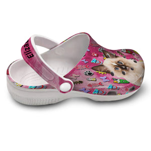 Beautiful Cat Custom Clogs Shoes TH0526