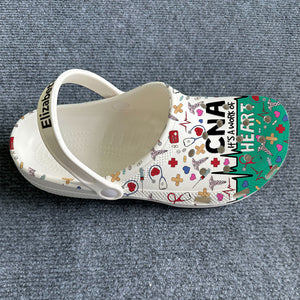 CNA Is A Work Of Heart Custom Clogs Shoes