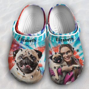 Custom Clogs Shoes With Pictures Tie Dye Clogs Shoes