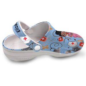 Personalized Caregiver Clogs Shoes With Symbols TH0309