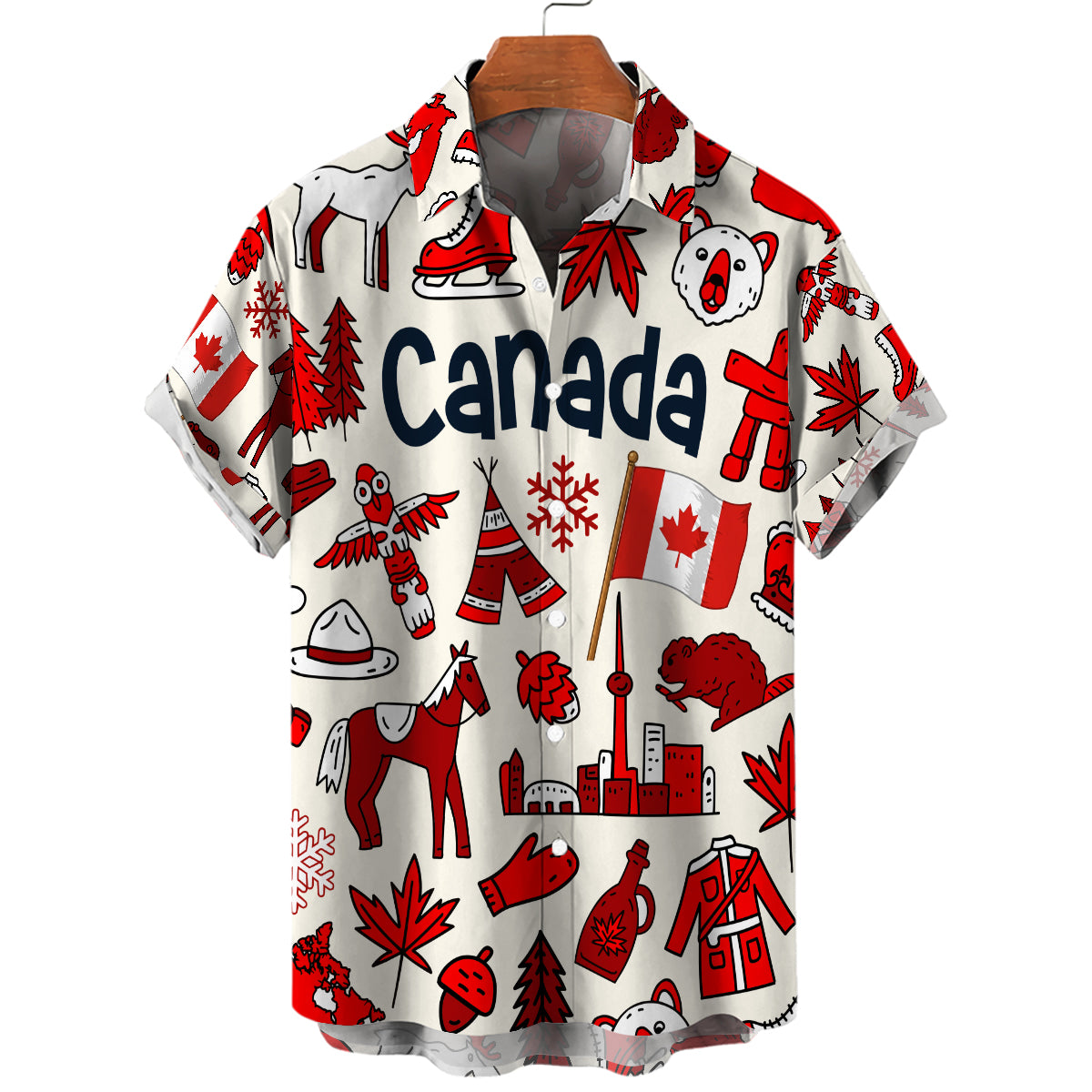 Canada Hawaiian Shirt For Vacation And Travel Lovers