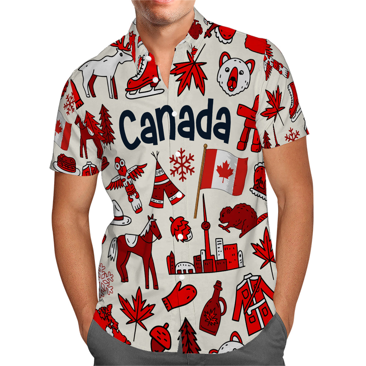 Canada Hawaiian Shirt For Vacation And Travel Lovers