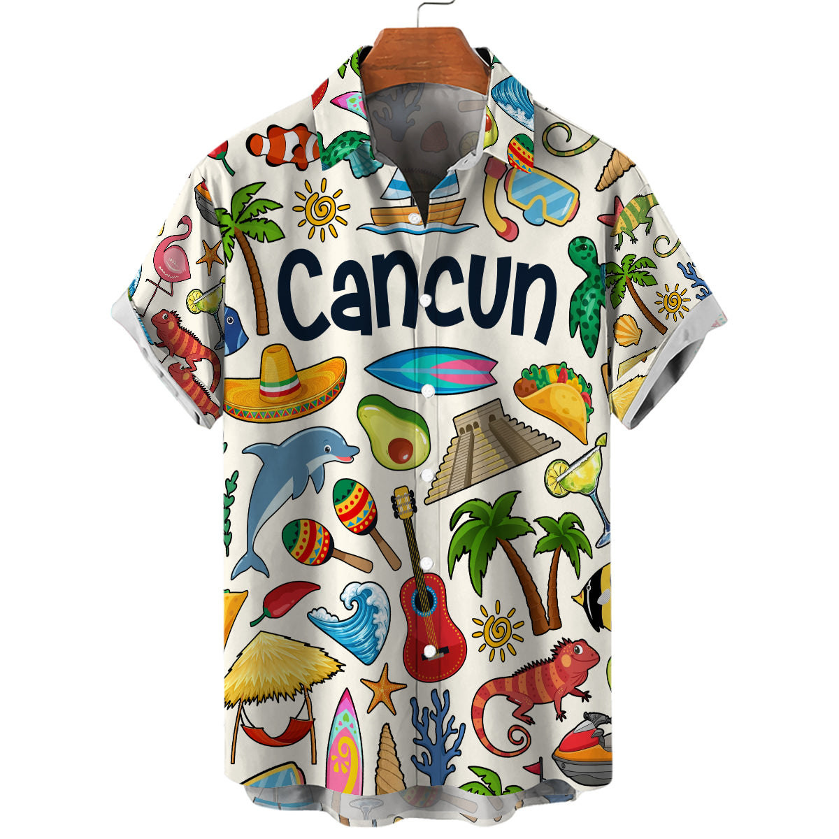 Cancun Hawaiian Shirt For Vacation And Travel Lovers