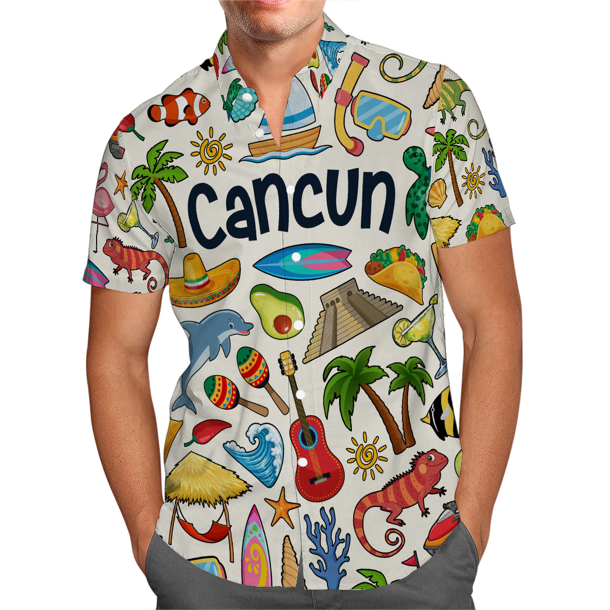 Cancun Hawaiian Shirt For Vacation And Travel Lovers
