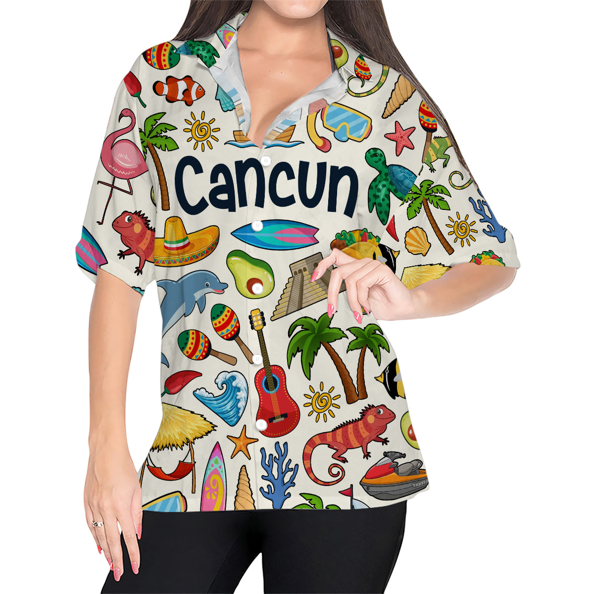 Cancun Hawaiian Shirt For Vacation And Travel Lovers