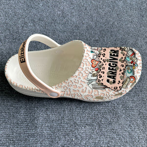 Custom Caregiver Clogs Shoes For Proud Caregiver