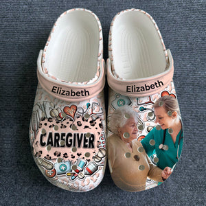 Custom Caregiver Clogs Shoes For Proud Caregiver