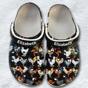 Chicken Personalized Clogs Shoes With Chicken Breeds