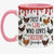 Personalized Just A Girl Who Loves Chickens Accent Coffee Mug Cup