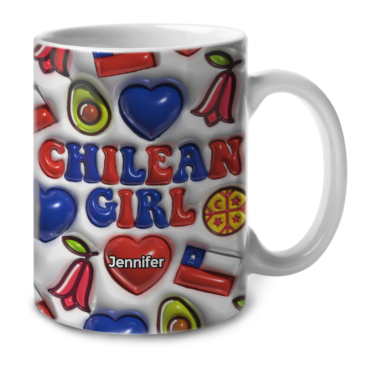 Chilean Girl Coffee Mug Cup With Custom Your Name