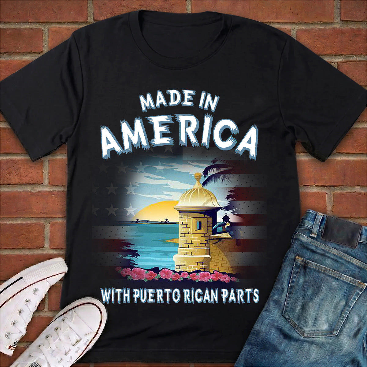 Classic Made In America With Puerto Rican Parts T-shirt