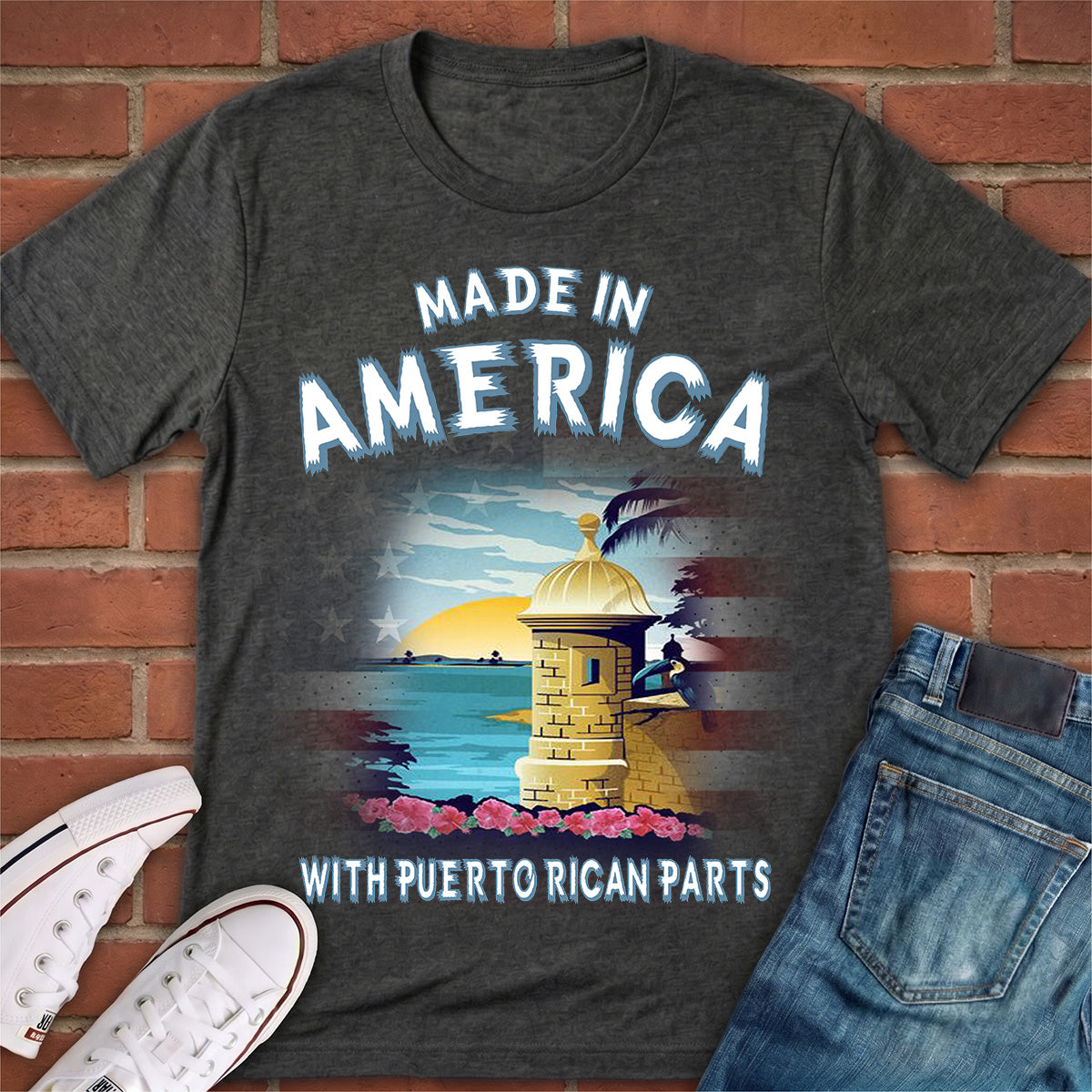 Classic Made In America With Puerto Rican Parts T-shirt