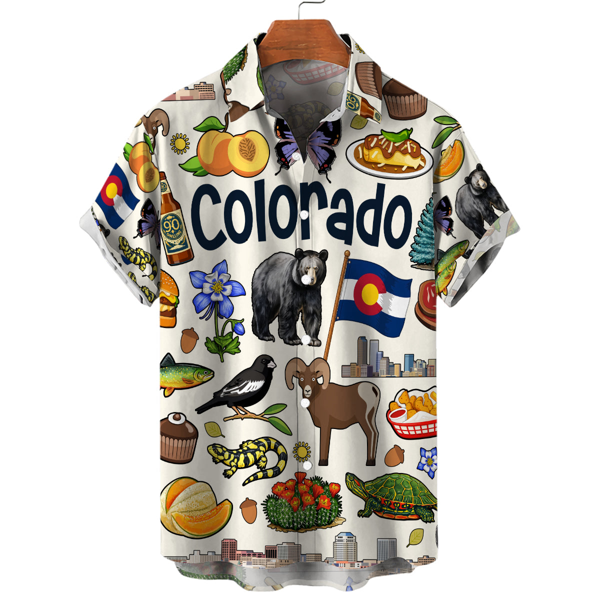 Colorado Hawaiian Shirt For Vacation And Travel Lovers