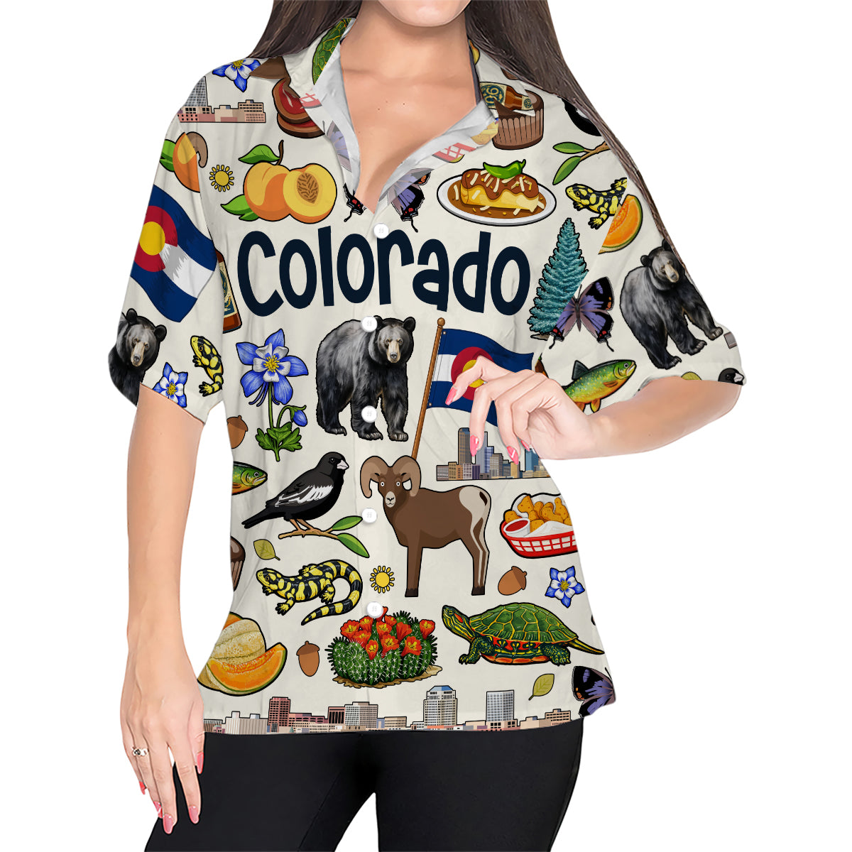 Colorado Hawaiian Shirt For Vacation And Travel Lovers