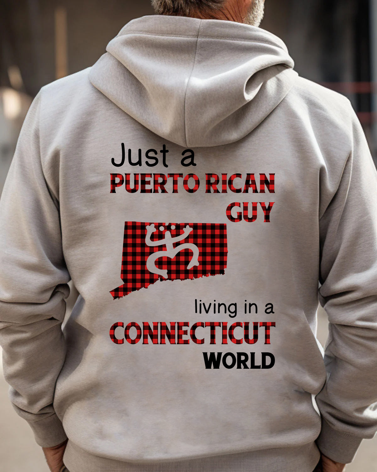 Just A Puerto Rican Guy Living In A Connecticut World T-shirt