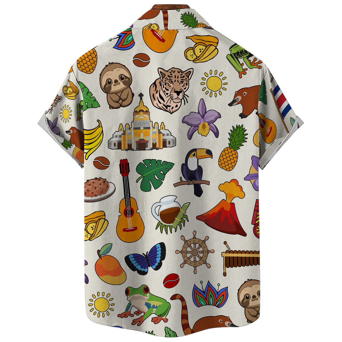 Costa Rica Hawaiian Shirt For Vacation And Travel Lovers