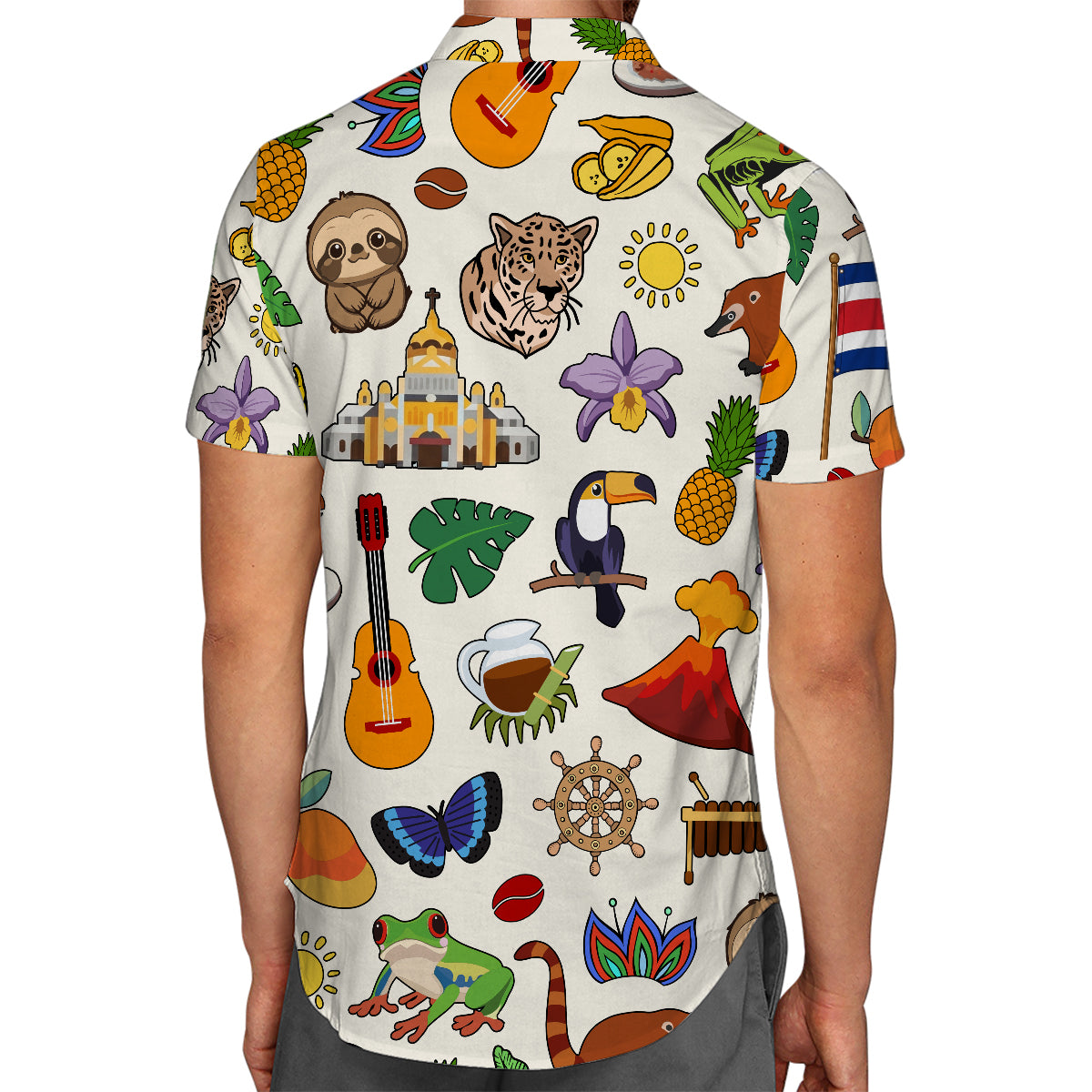 Costa Rica Hawaiian Shirt For Vacation And Travel Lovers