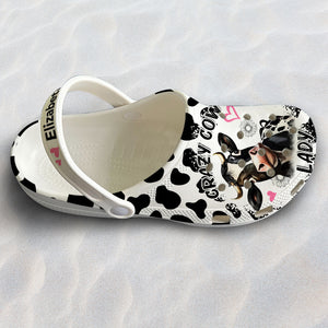 Crazy Cow Lady Personalized Clogs Shoes HN1012