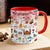 Customized Cuba Coffee Accent Mug Cup With Colorful Symbols
