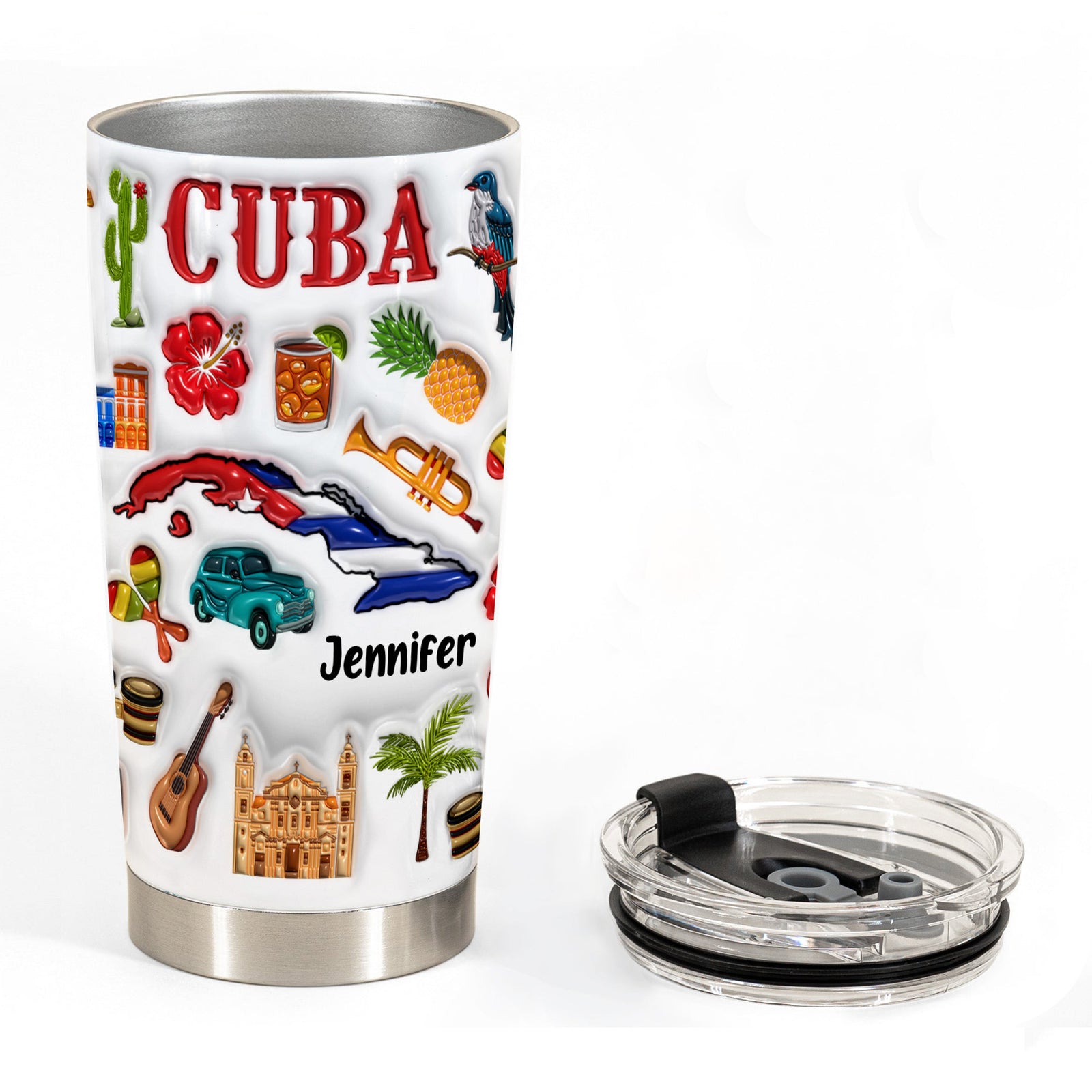 Custom Cuba Tumbler Cup With Your Name