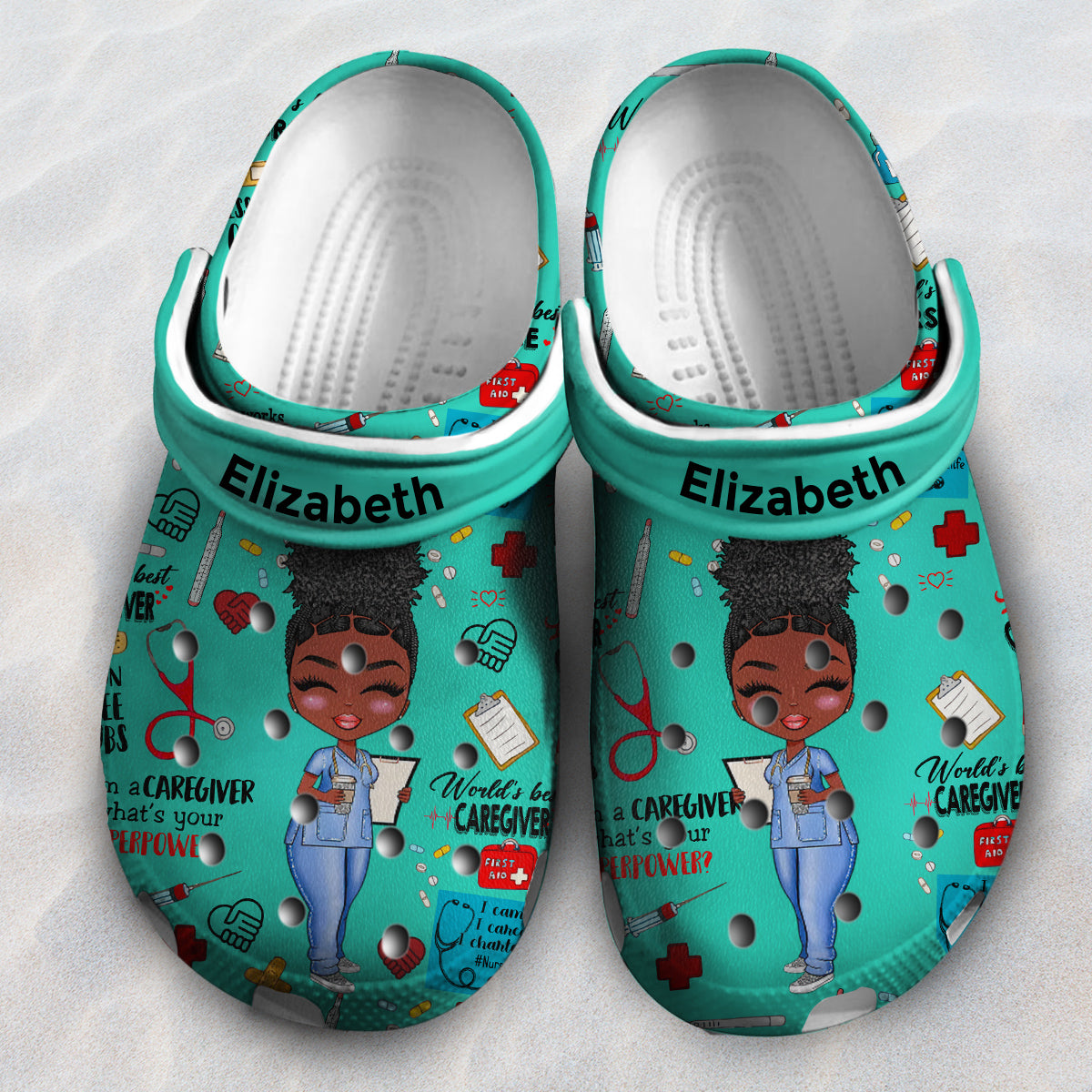 Custom Caregiver Clogs Shoes Gift Idea For Caregiver HH1208