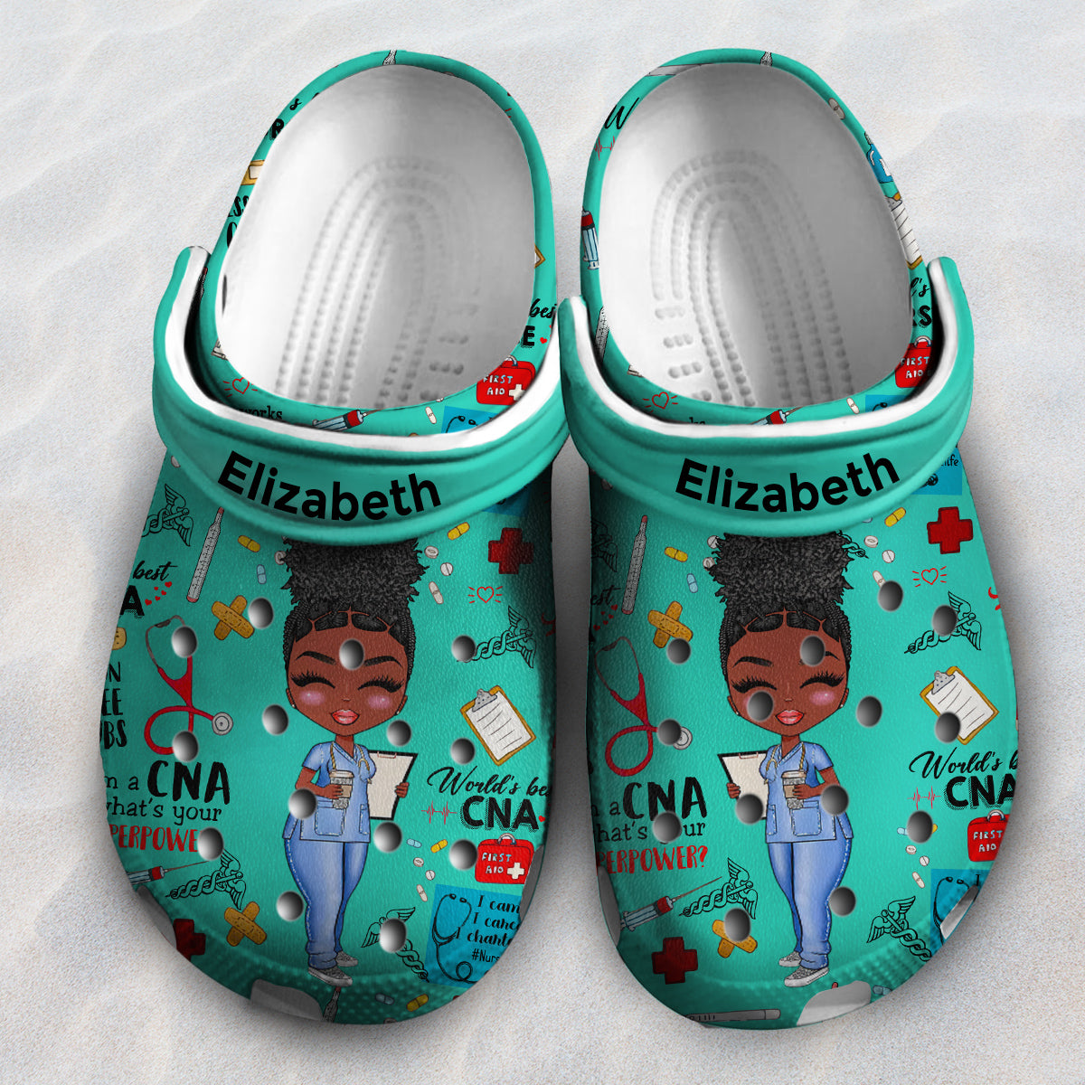 Custom CNA Clogs Shoes Gift Idea For CNA HH1208