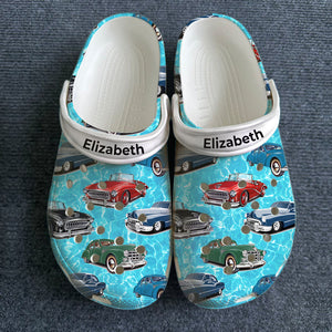 Custom Car Clogs Shoes Upload Car Photo For Car Lover