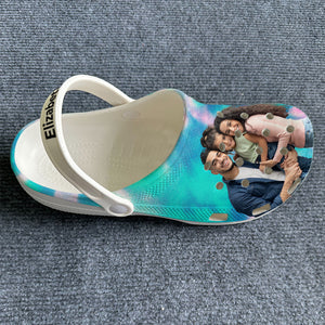 Custom Clogs Shoes With Picture With Quotes, Background, Photo