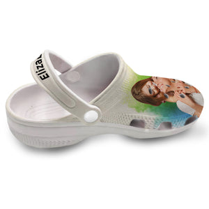 Custom Clogs Shoes With Picture Water Color Background