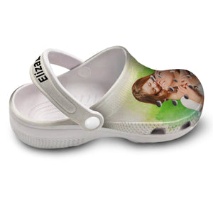 Custom Clogs Shoes With Picture Water Color Background