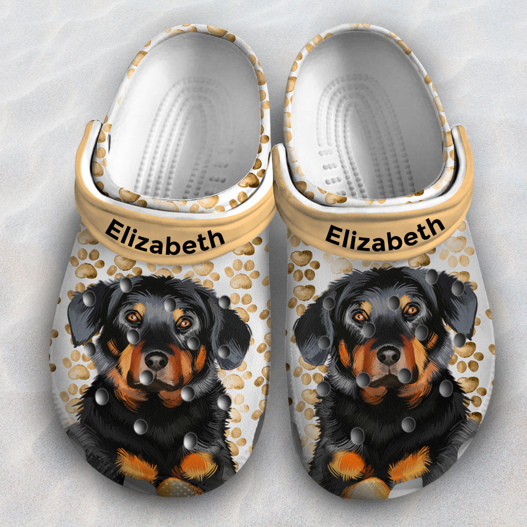 Custom Dog Breed Clogs Shoes With Your Picture