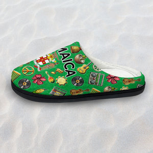 Custom Jamaica Symbols Slippers