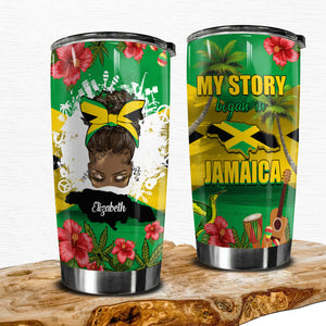 Custom Jamaica Tumbler, My Story Began In Jamaica