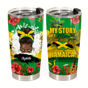 Custom Jamaica Tumbler, My Story Began In Jamaica