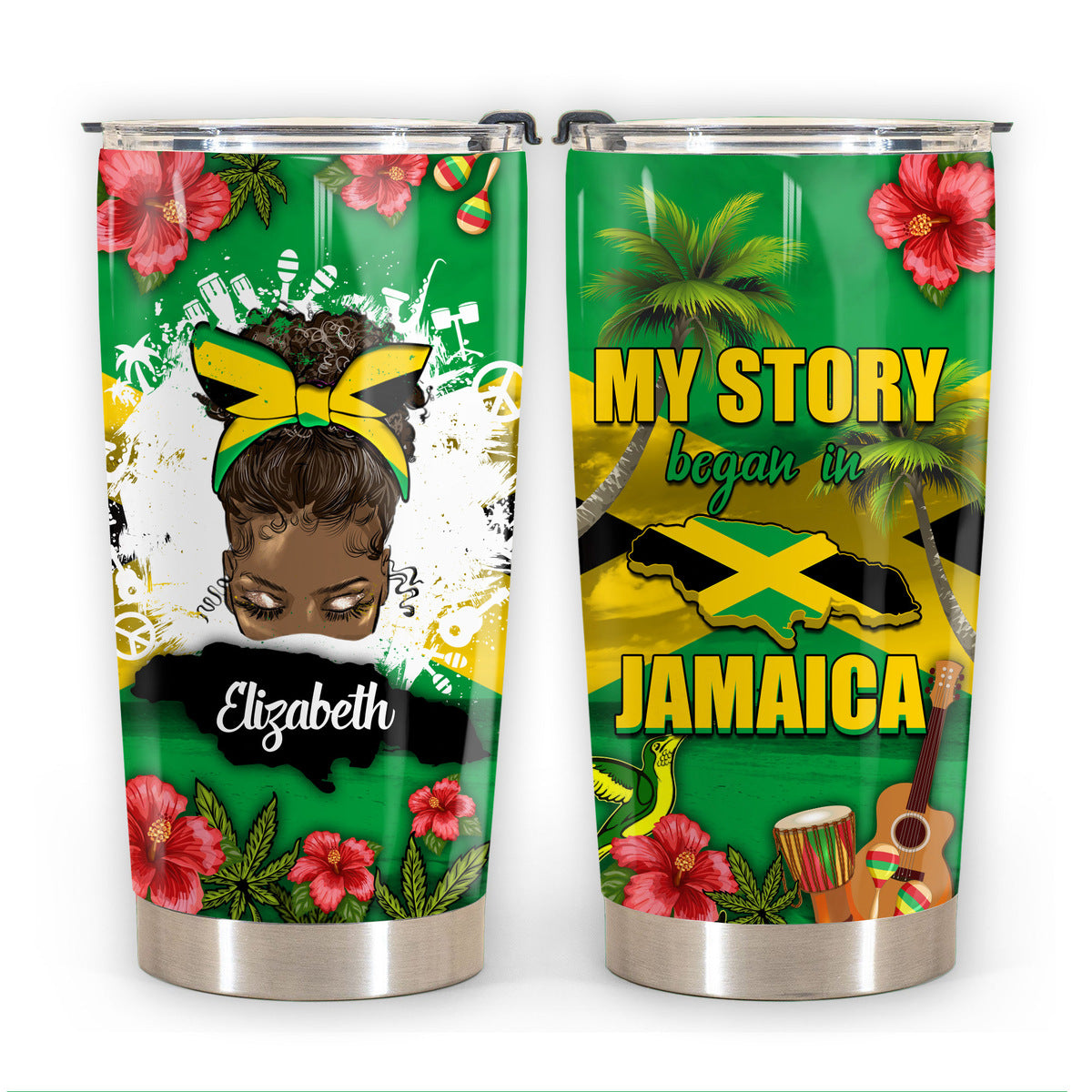 Custom Jamaica Tumbler, My Story Began In Jamaica