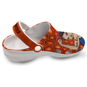 Custom Turtle Mom Clogs Shoes