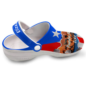 Custom Puerto Rico Clogs Shoes With Your Photo
