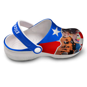 Custom Puerto Rico Clogs Shoes With Your Photo