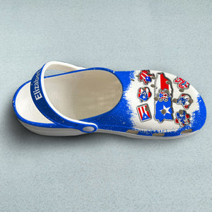 Custom Puerto Rico Clogs Shoes, Puerto Rico, Symbols
